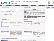 Tablet Screenshot of lansys-sistemas.com